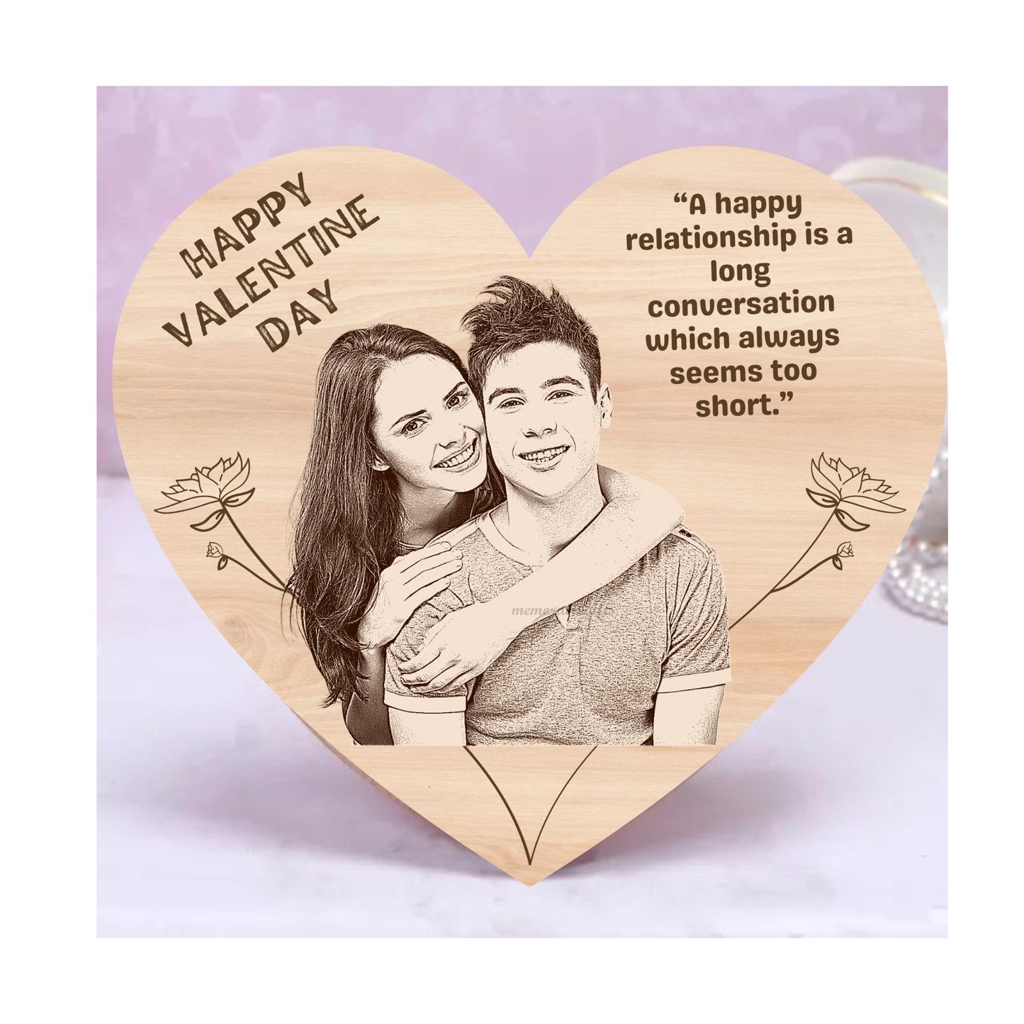 Heart Wooden Portrait