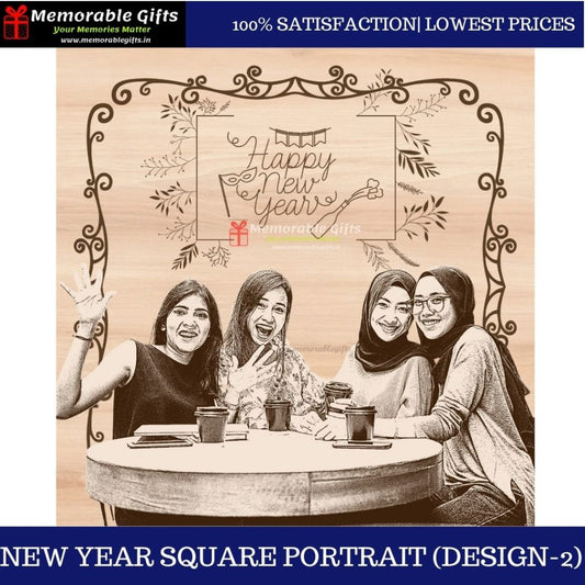 New Year Square Portrait (Design-2)