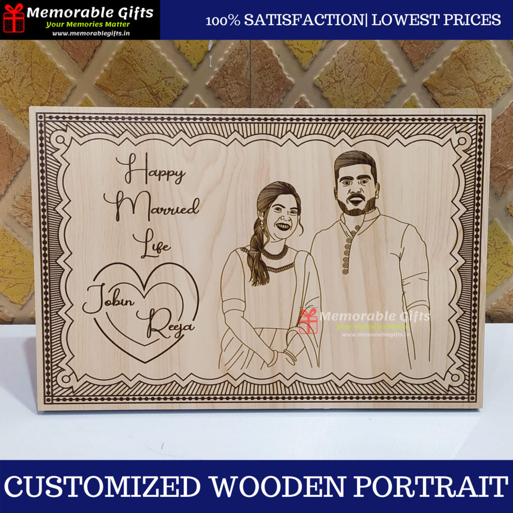 Birthday Wooden Portrait 6*8