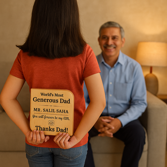 Wooden Message Plank for Father