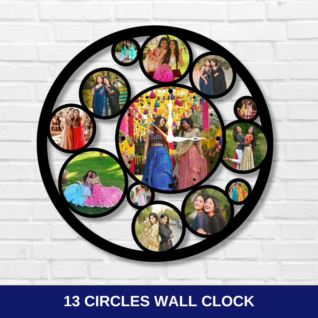 13 CIRCLES WALL CLOCK