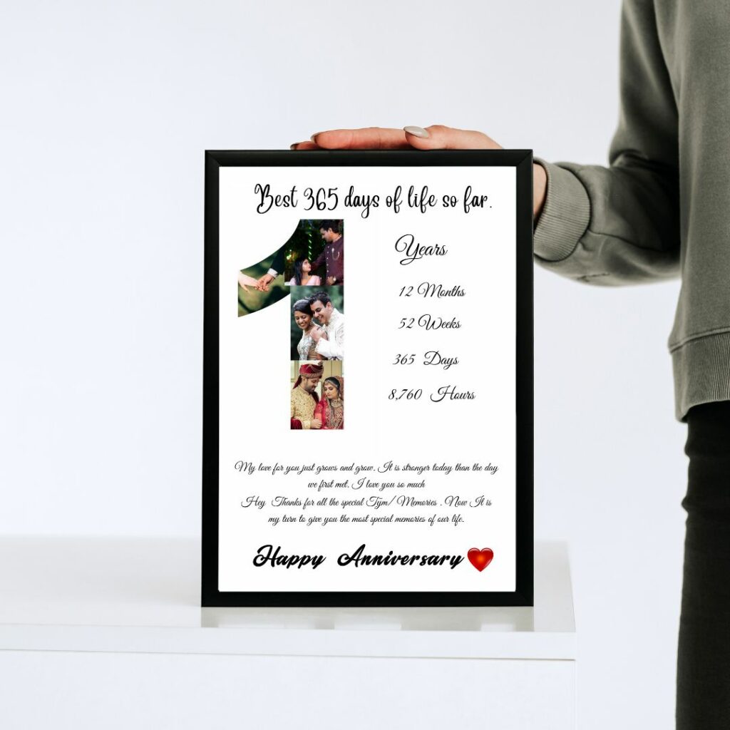 Giftiliya Anniversary Date Frame