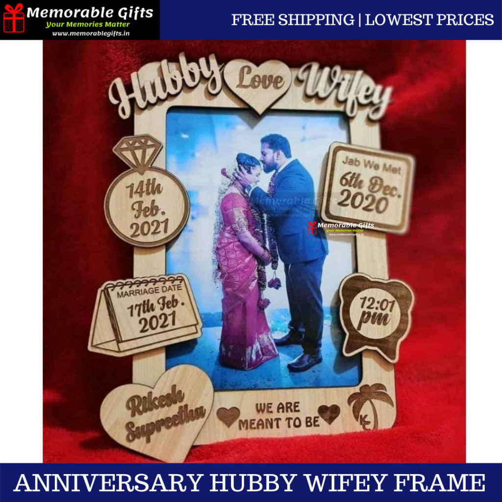 Giftiliya Hubby Wifey Frame
