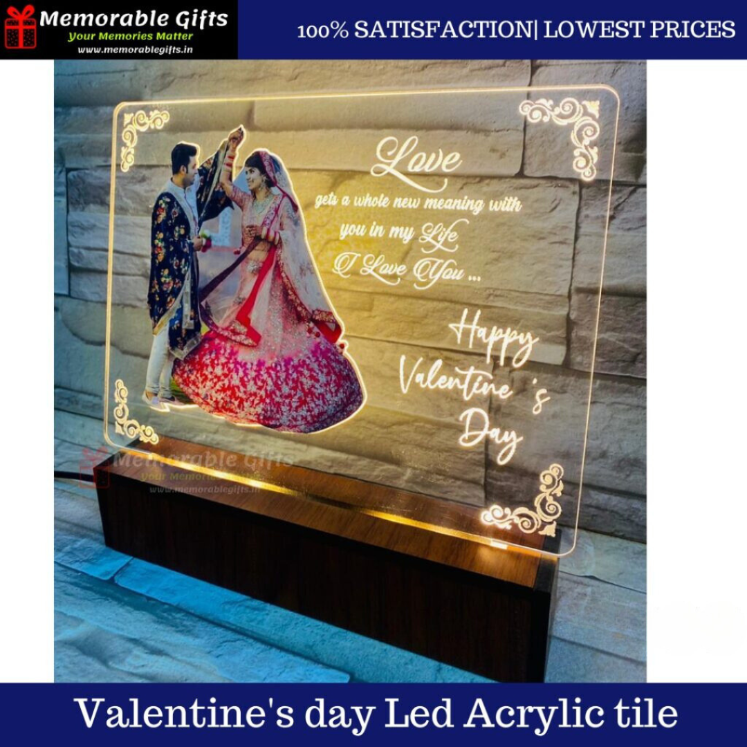 Giftiliya Valentine's Led Acrylic lamp