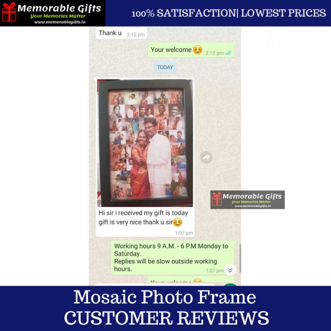 Giftiliya Mosaic frame 9*13 inches