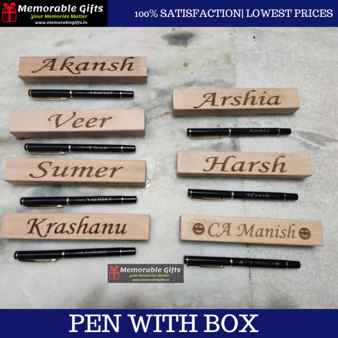 Pen with wooden Box