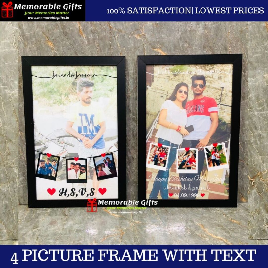 4 Picture Frame With Text