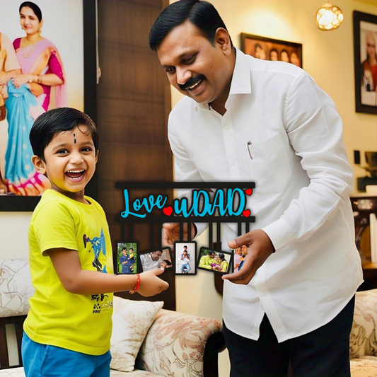 Lovely Dad Wall Hanging With 5 Pictures