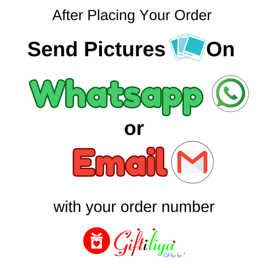 Circular Wall Clock with 8 Pictures