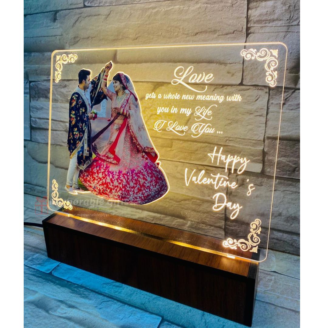 Giftiliya Valentine's Led Acrylic lamp