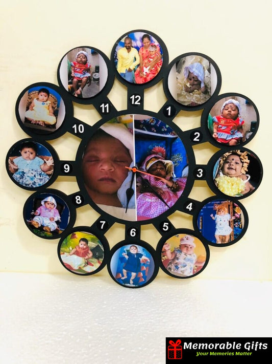 WALL CLOCK With 13 Pictures