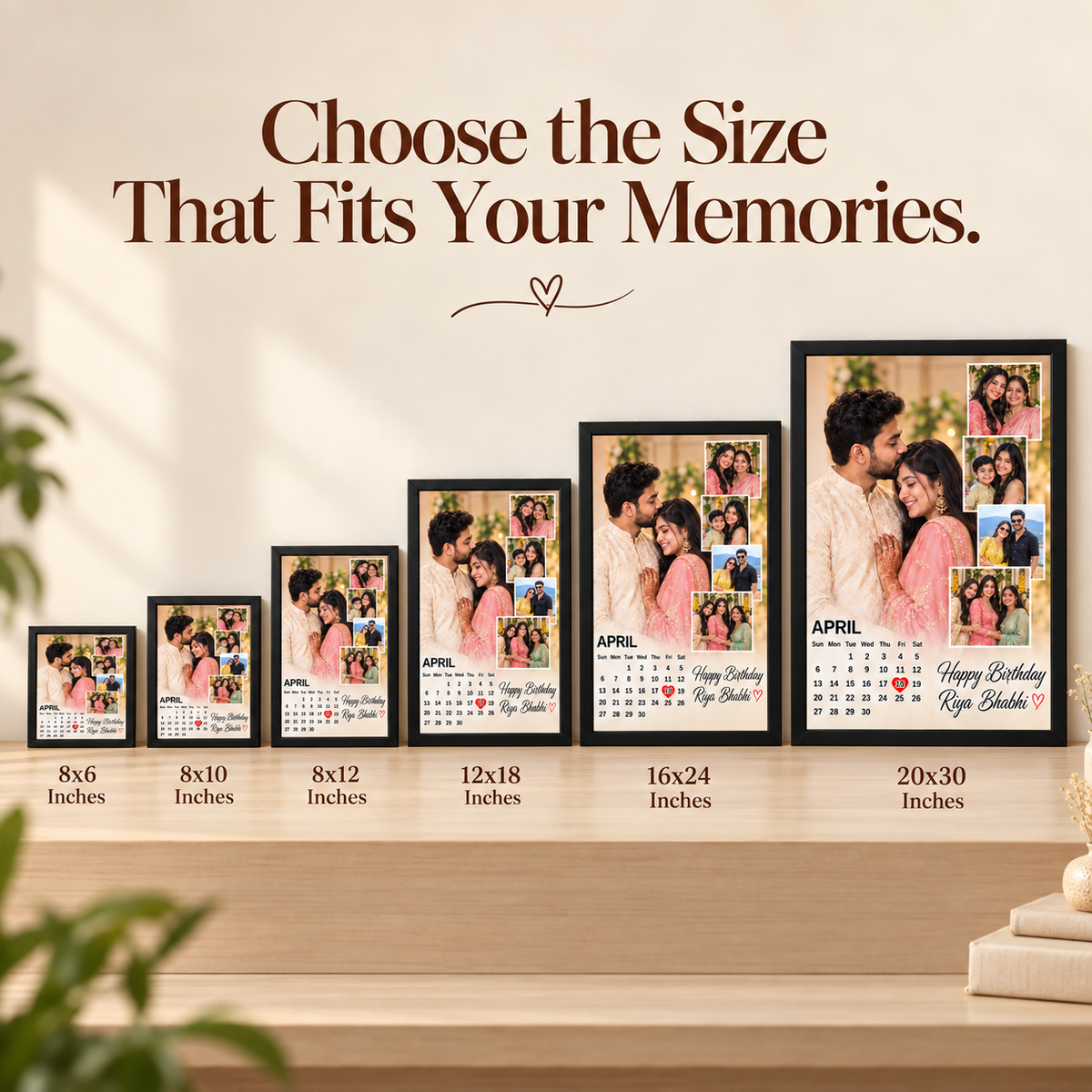 Giftiliya MemoriCal Frame