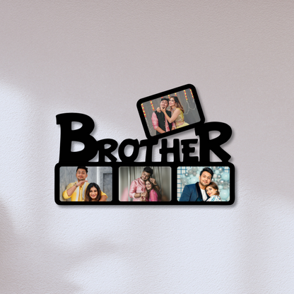 Brother Wall Hanging With 4 Pictures Rakhi