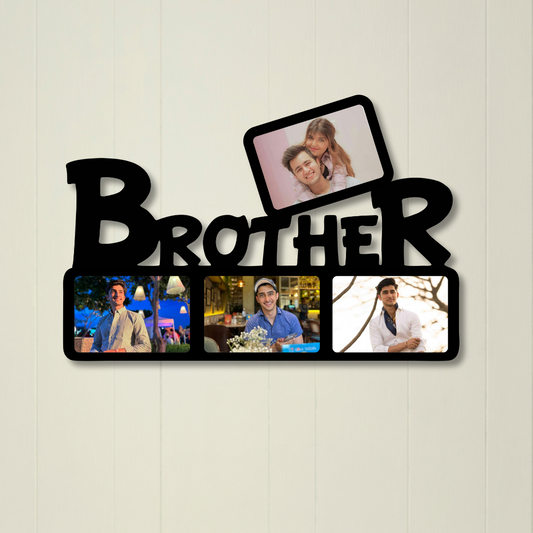 Brother Wall Hanging With 4 Pictures Rakhi