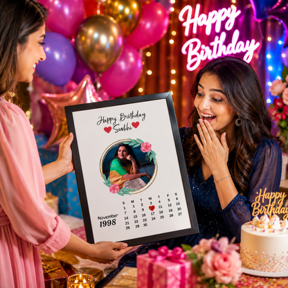 Giftiliya Birthday Calendar Frame