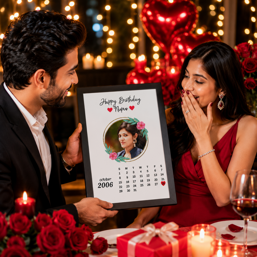 Giftiliya Birthday Calendar Frame
