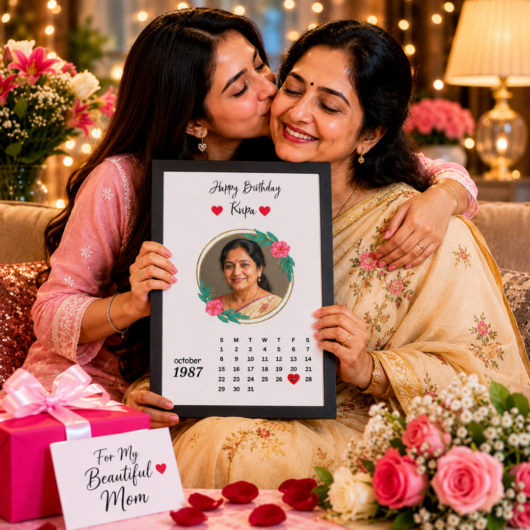 Giftiliya Birthday Calendar Frame