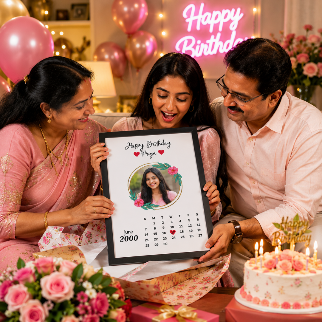 Giftiliya Birthday Calendar Frame