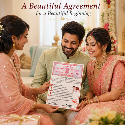 Giftiliya Love Agreement Laminated