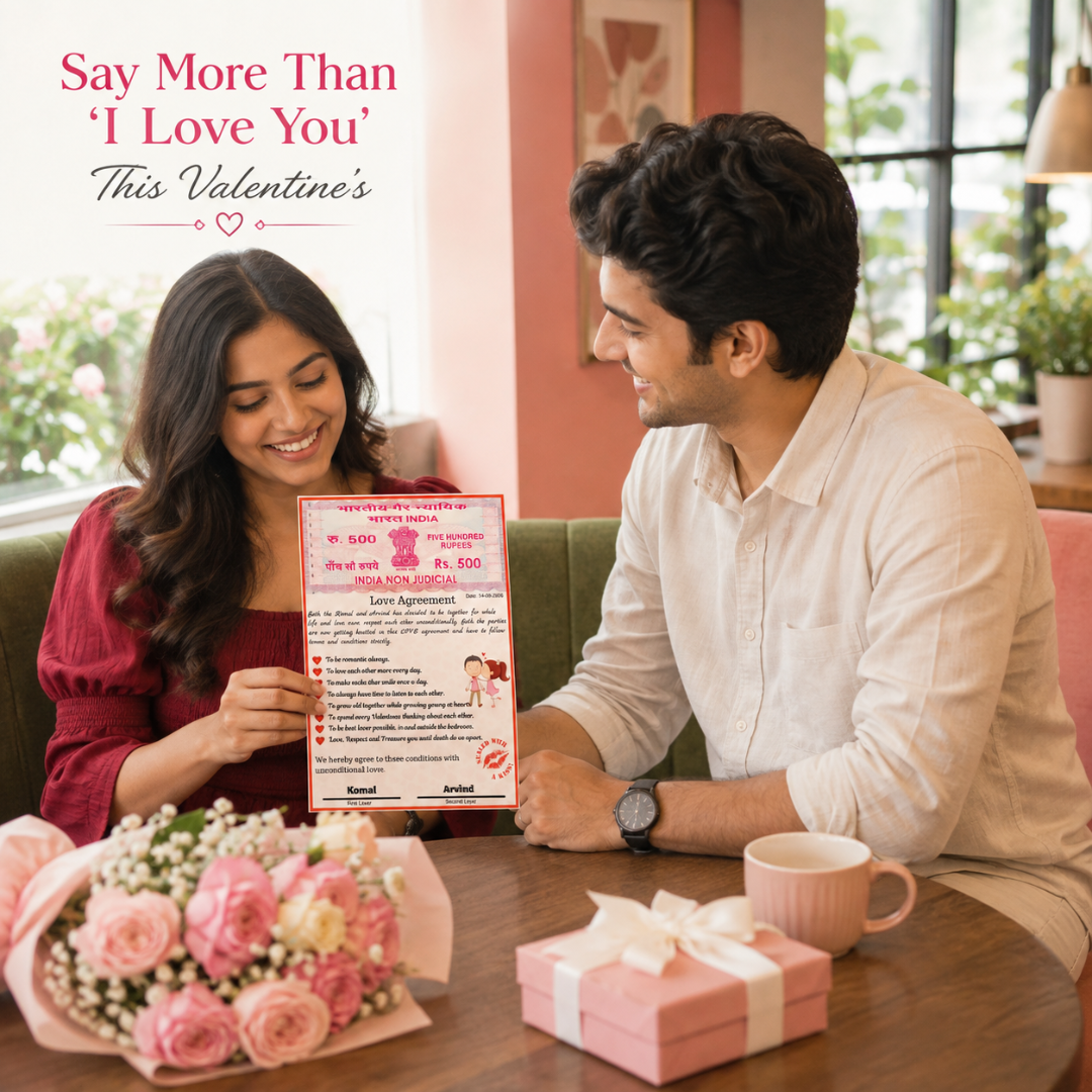 Giftiliya Love Agreement Laminated