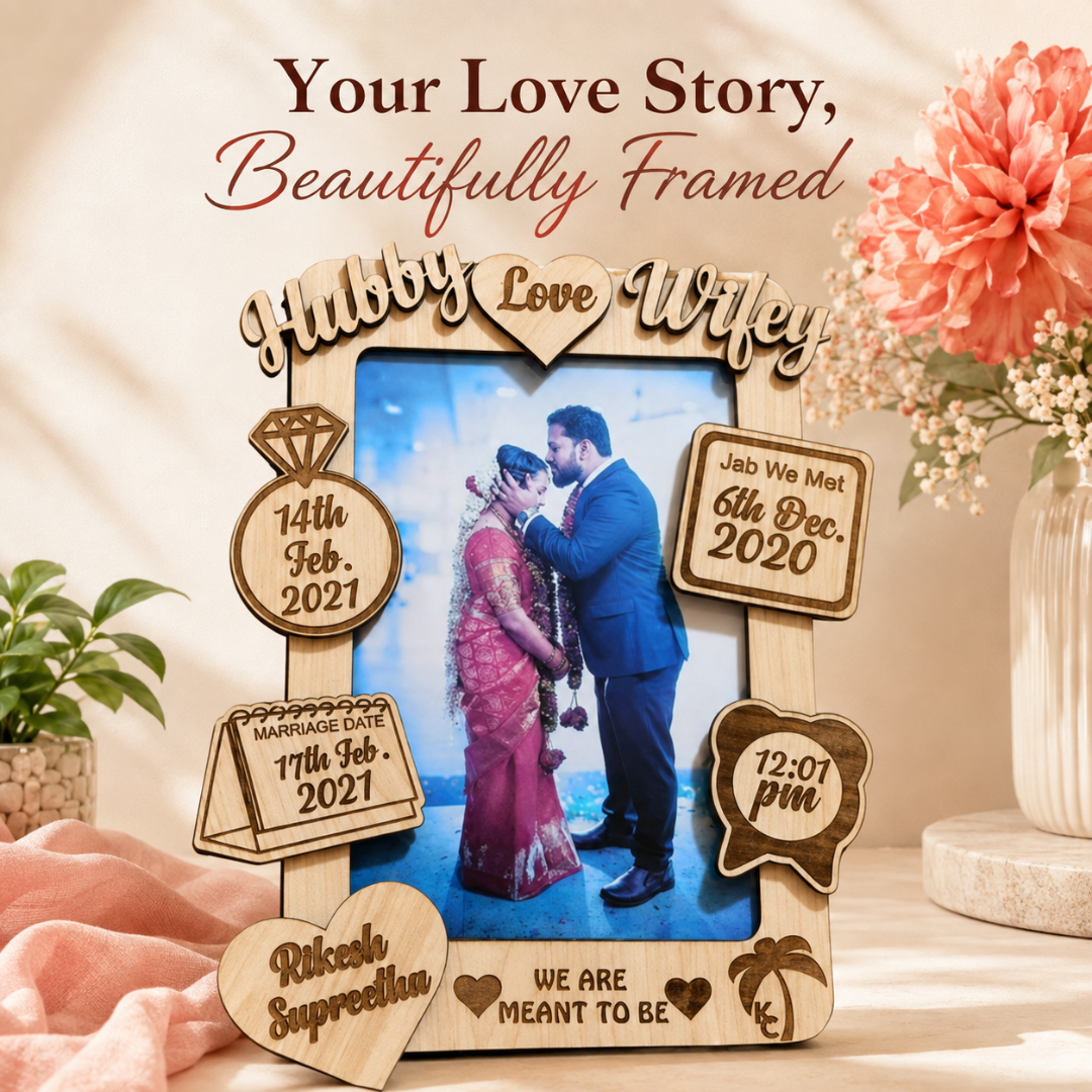 Giftiliya Hubby Wifey Frame