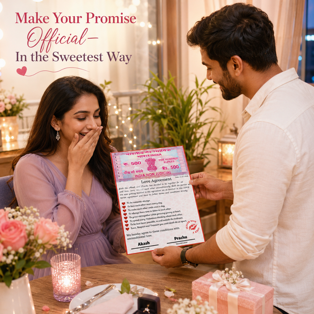 Giftiliya Love Agreement Laminated