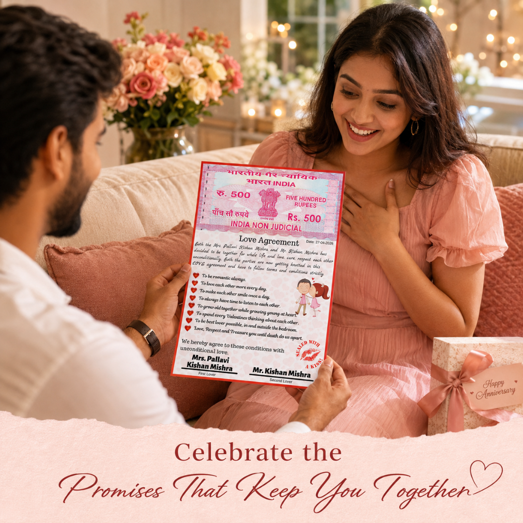 Giftiliya Love Agreement Laminated