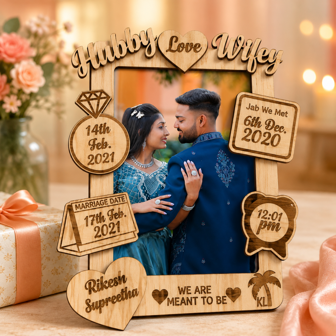Giftiliya Hubby Wifey Frame