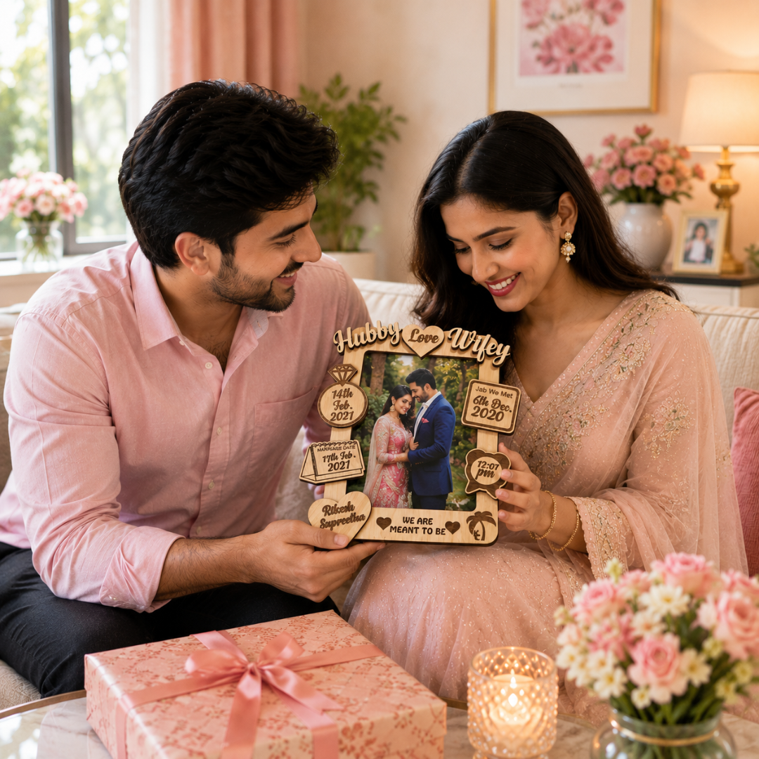Giftiliya Hubby Wifey Frame