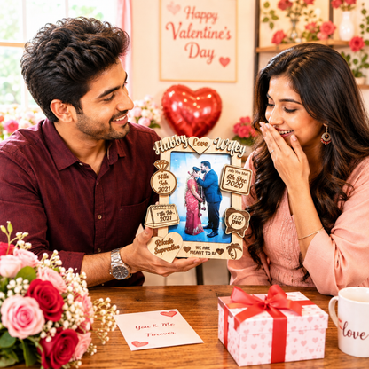 Giftiliya Hubby Wifey Frame