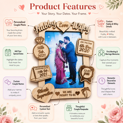 Giftiliya Hubby Wifey Frame