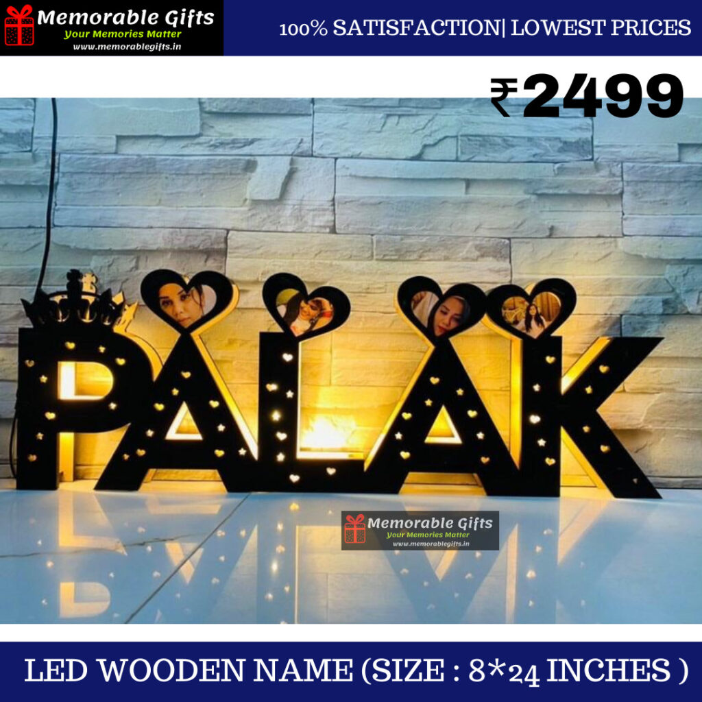LED Wooden Name