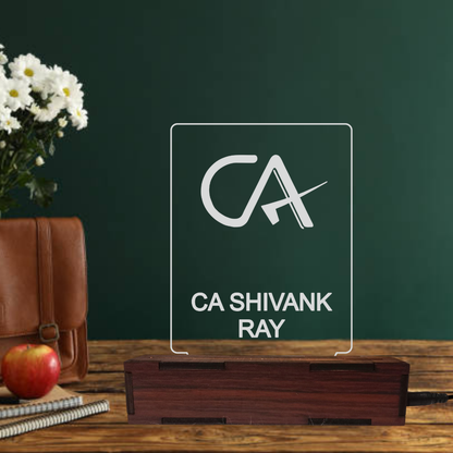 Giftiliya Personalized CA LED Table Lamp Gift for CA