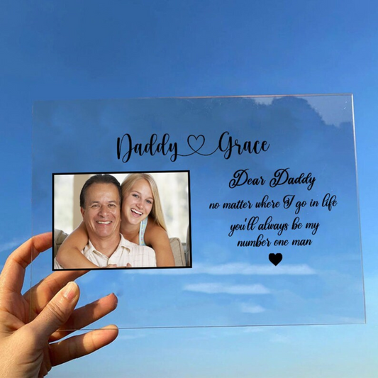 Acrylic Plank With Message for father