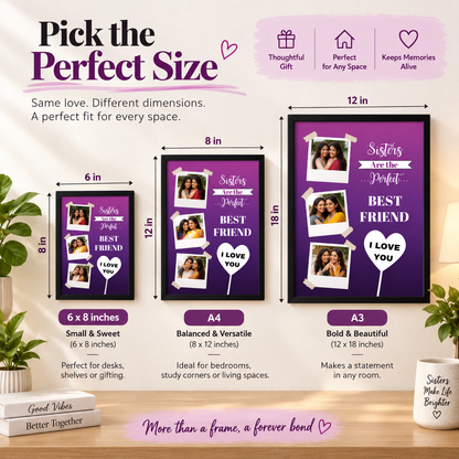 Sisters Best Friend Frame Rakhi