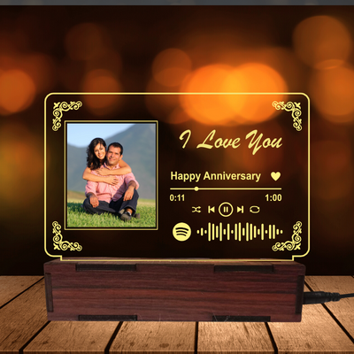 Giftiliya Anniversary Spotify Lamp 6 by 4 inches