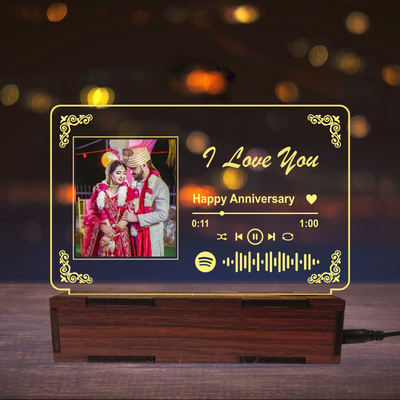 Giftiliya Anniversary Spotify Lamp 6 by 4 inches