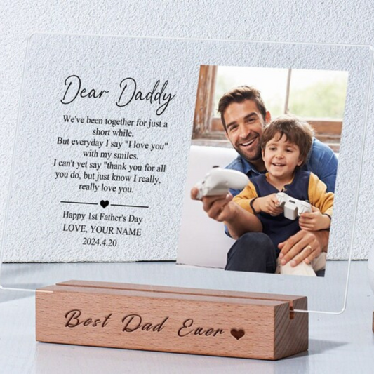 Acrylic Plank With Message for father