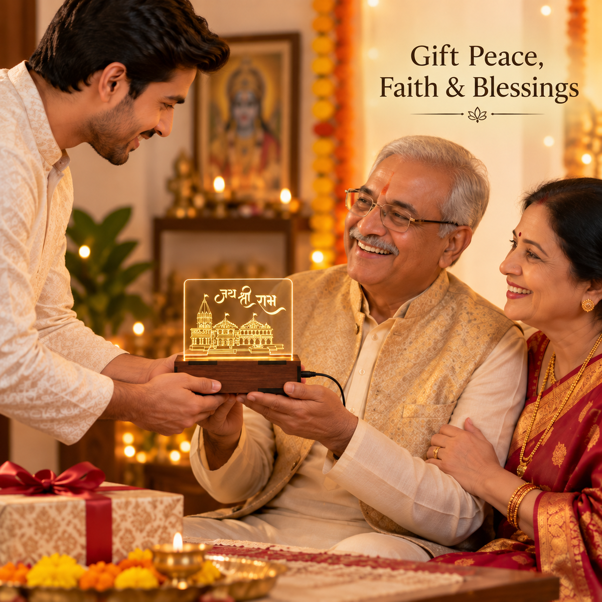 Ram Mandir LED Table Top
