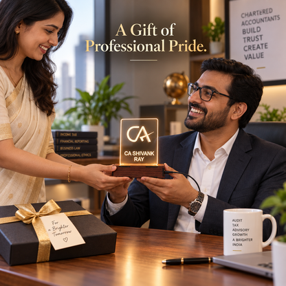 Giftiliya Personalized CA LED Table Lamp Gift for CA