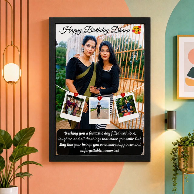 4 Picture Frame With Text