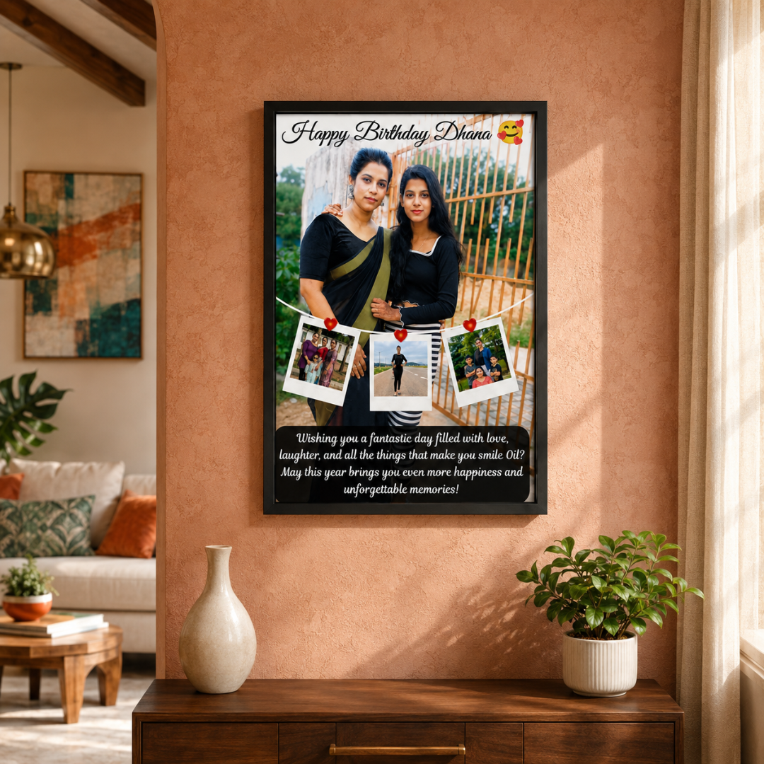 4 Picture Frame With Text