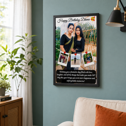 4 Picture Frame With Text