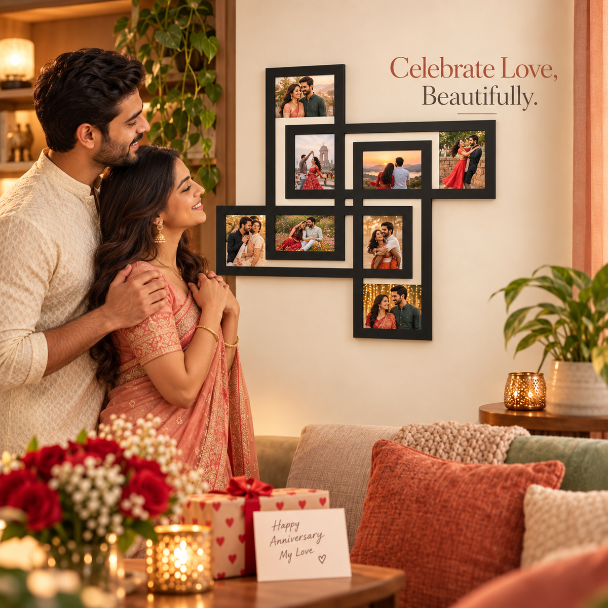 8 Pictures Collage Frame