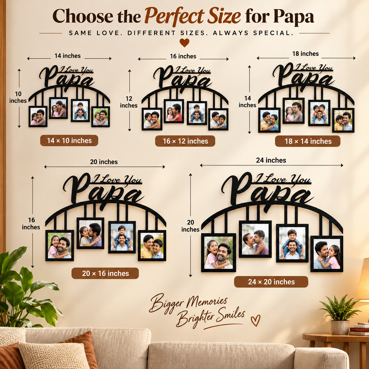 Wall Hanging With 4 Pictures