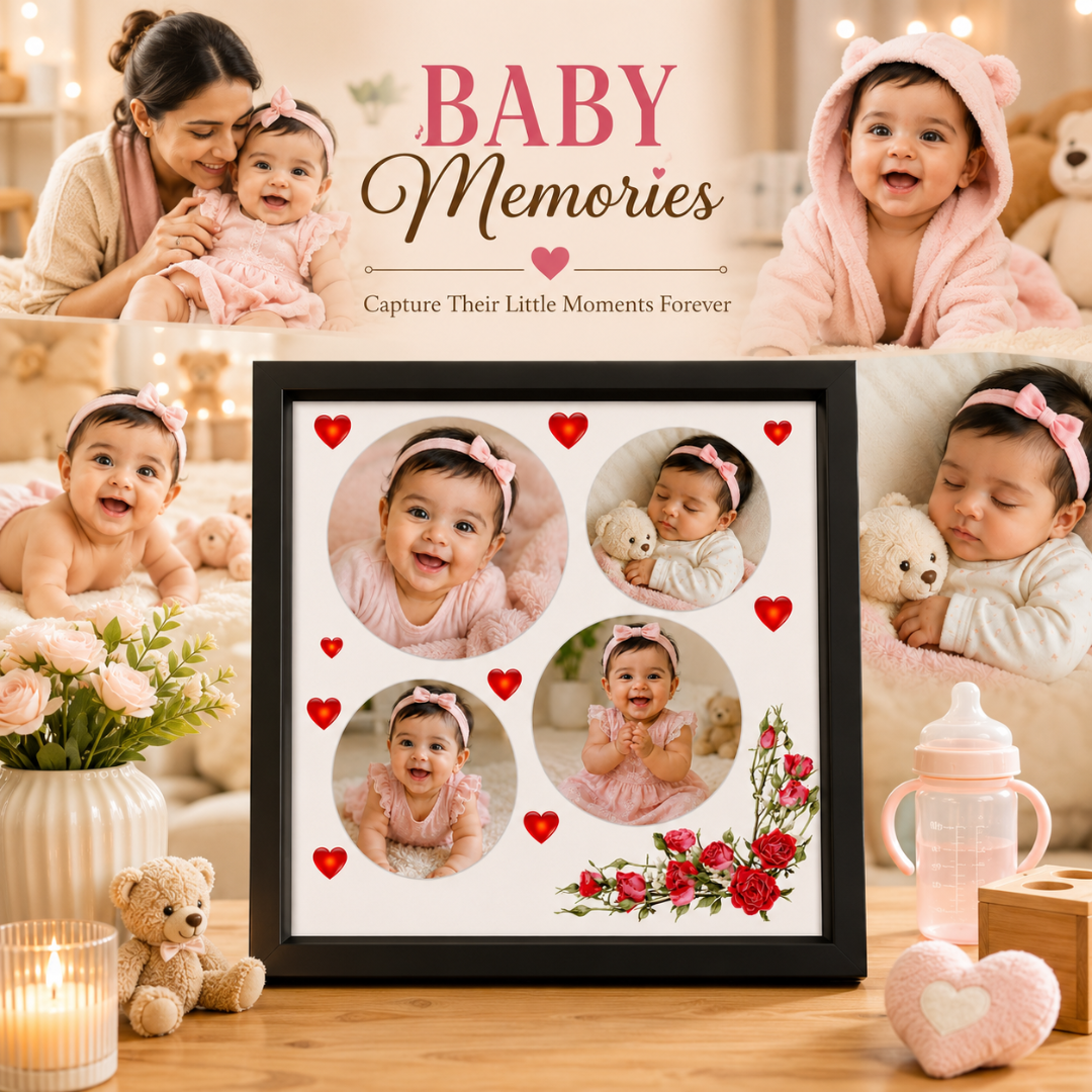 4 Picture circular collage