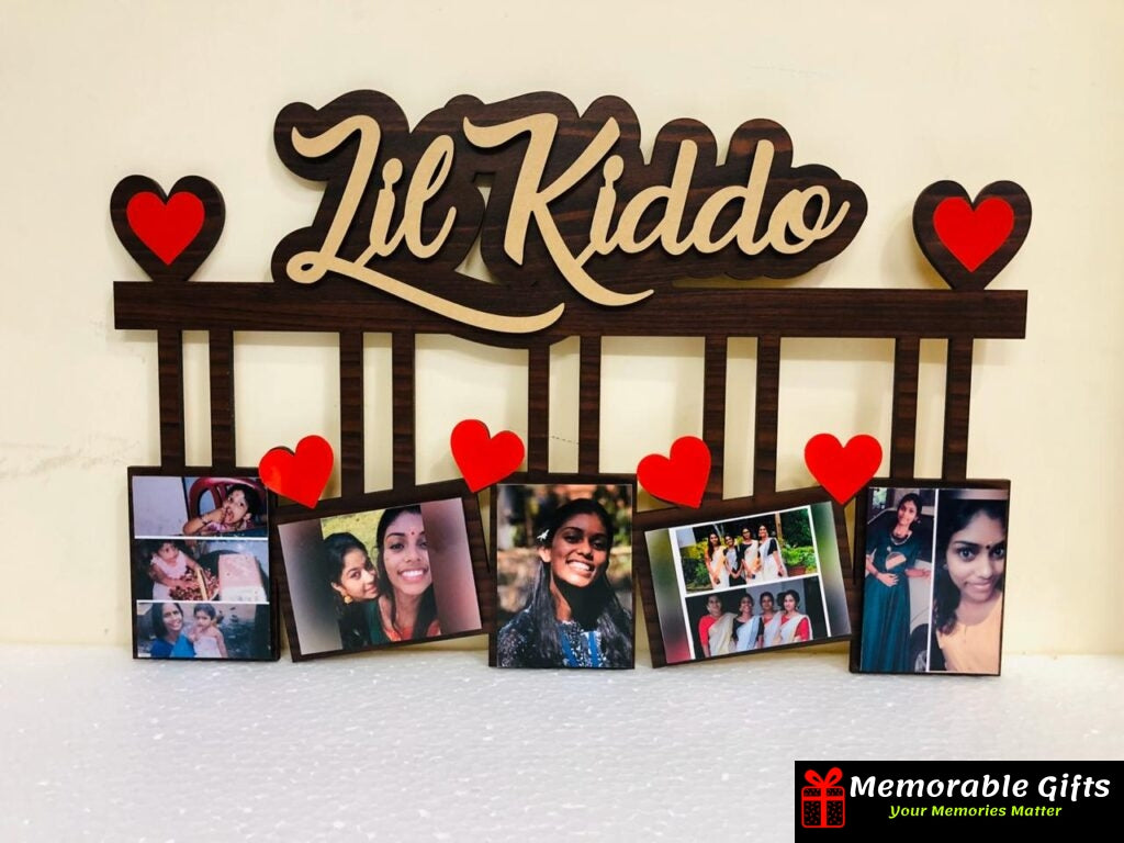 WALL FRAME (Brown) With 5 Pictures