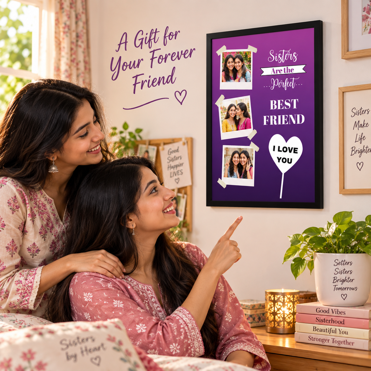 Sisters Best Friend Frame Rakhi