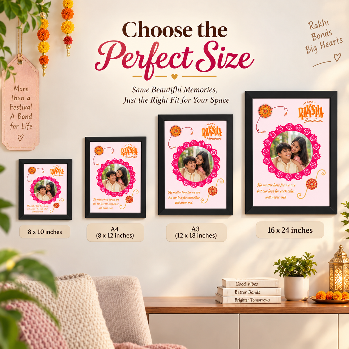 Special  Rakshabandhan  Frame For Rakhi