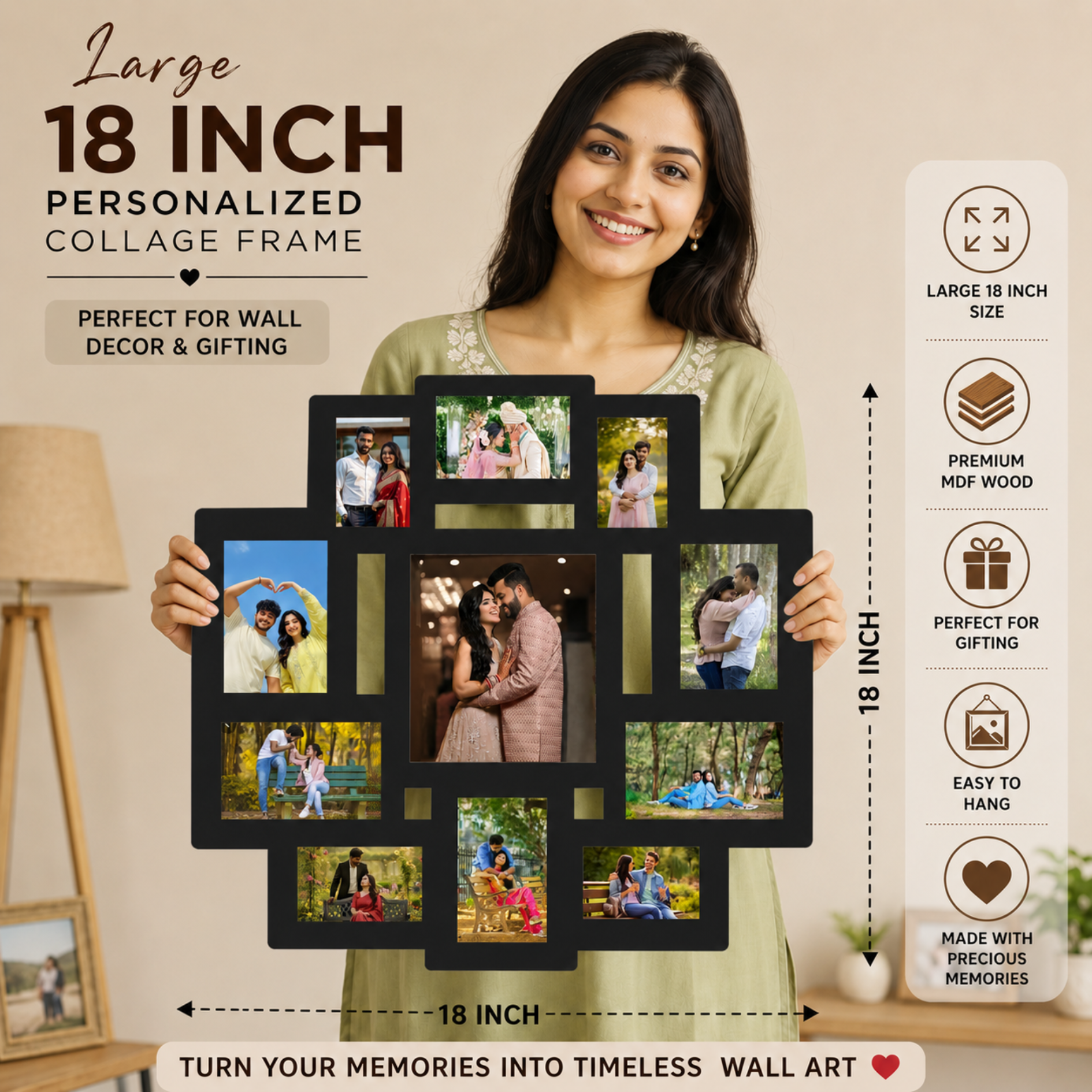 11 Picture collage frame